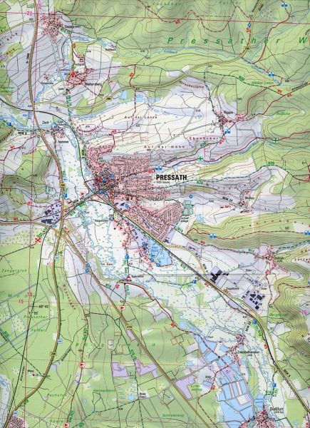 Amtliche Topographische Karte Bayern Grafenwöhr - Landkarten portofrei