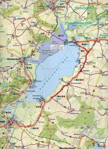 Fahrradkarte Mecklenburgische Schweiz - Landkarten portofrei bei bücher.de