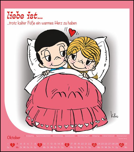 liebe ist... 2022 Wandkalender von Kim Casali Kalender portofrei