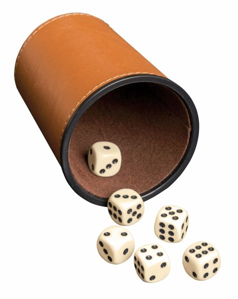 Ersatz Spielrolle Für Würfelbecher - Braune Acryl Würfelstreuer 8cm