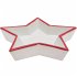 Pozellanteller Stern, weiß/rot - Bild 2