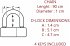Master Lock Kette aus Stahl 10mm m.... - Bild 4