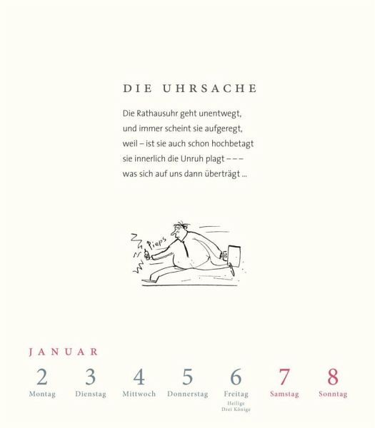 Heinz Erhardt - Literarischer Wochenkalender 2023 von Heinz Erhardt - Kalender portofrei bestellen