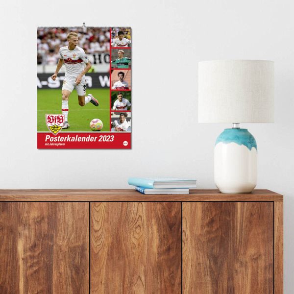 VfB Stuttgart Posterkalender 2023. Die Fußballstars im Kalender 