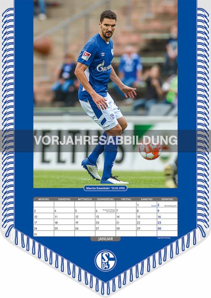FC Schalke 04 2023 - Bannerkalender - Fan-Kalender - Fußball-Kalender 