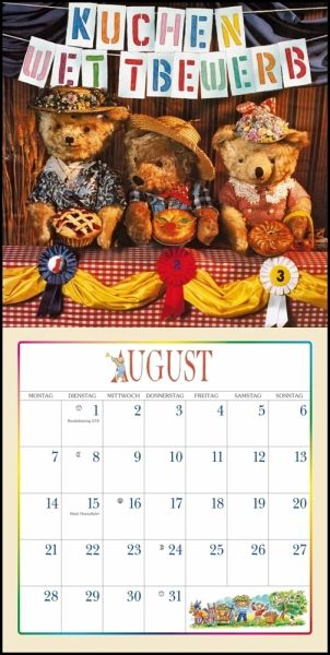  Teddy 2022 - Broschürenkalender 30x30 cm (30x60 geöffnet) -  Kalender mit Platz für Notizen - Bildkalender - Wandplaner - mit  herausnehmbarem Poster : Everything Else