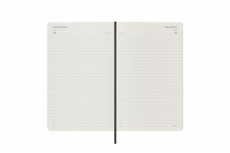 Moleskine 12 Monate Tageskalender 2023, Large/A5, 1 Tag = 1 Seite, Kt