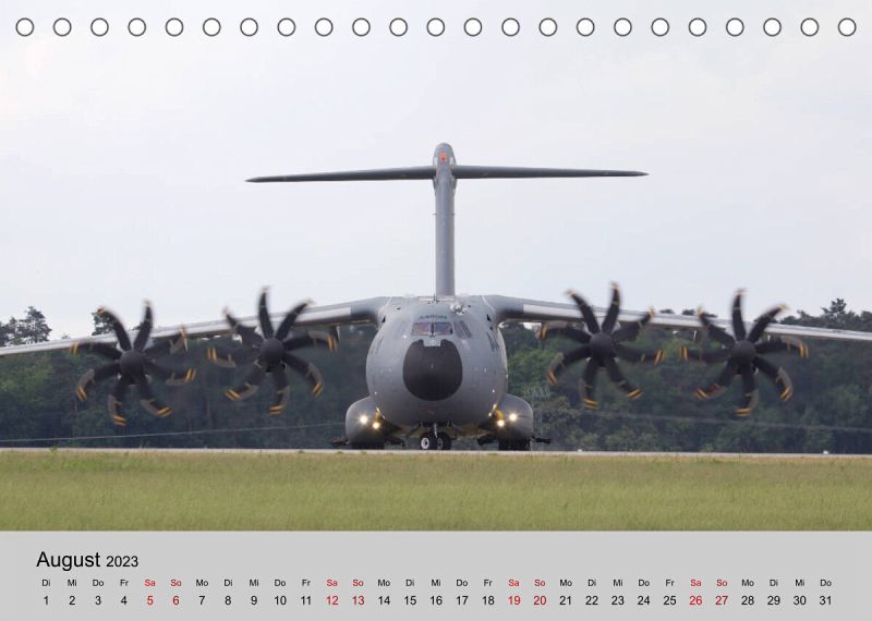 Transportflugzeug Airbus A400M Atlas (Tischkalender 2023 DIN A5 quer