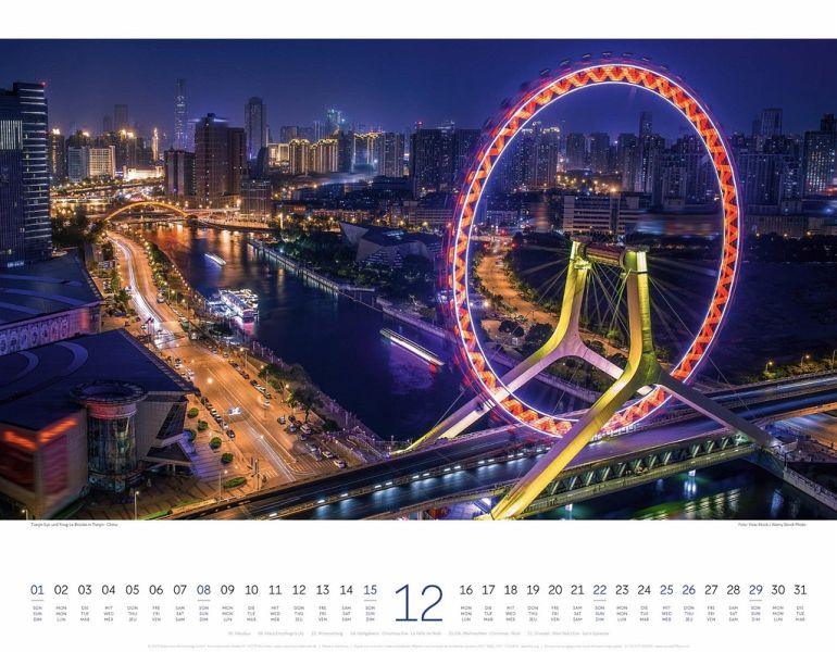 Brücken Kalender 2025 von Ackermann Kunstverlag - Kalender portofrei 