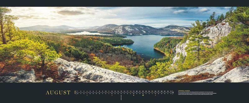 GEO Panorama Orte der Stille 2024 PanoramaKalender WandKalender