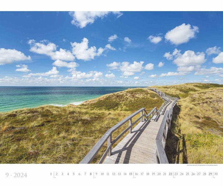 Sylt 2024 - Bildkalender XXL 60x50 cm - hochwertiger Wandkalender im 