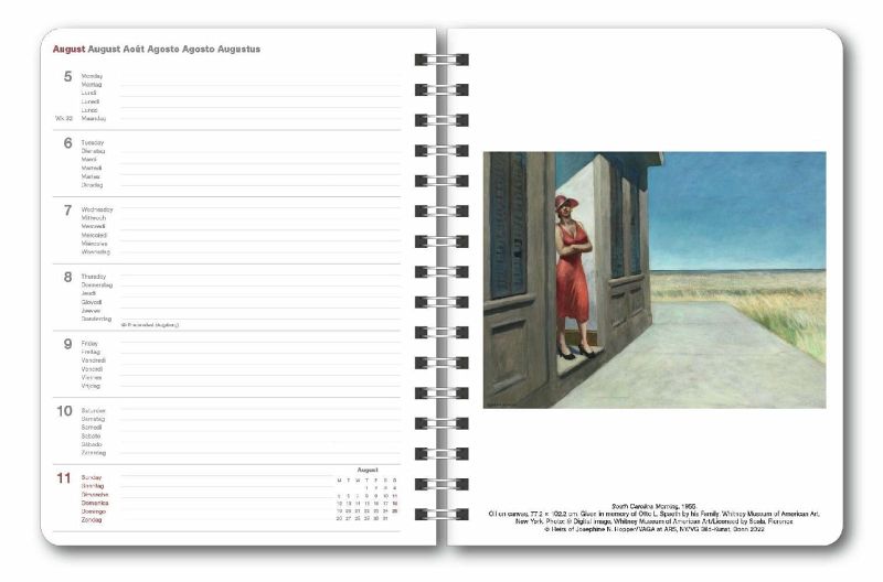 Edward Hopper 2024 Diary Buchkalender Taschenkalender