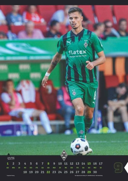 Borussia Mönchengladbach 2024 - Fußball-Kalender - Wand-Kalender 