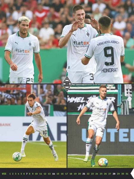 Borussia Mönchengladbach 2024 - Wandkalender XL - Fußballkalender 