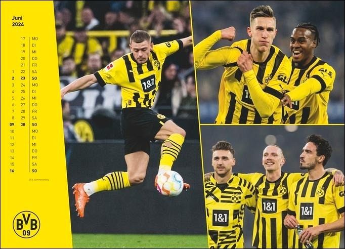BVB Edition. Großer Wandkalender 2024. Einzigartiger Fotokalender mit 