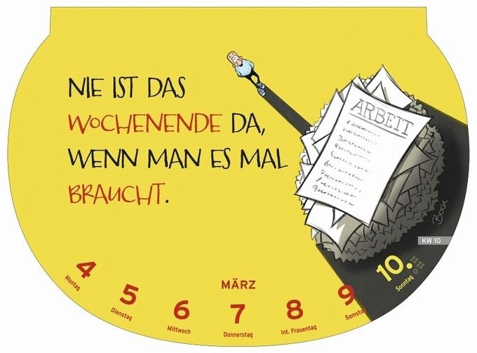 Dumme Sprüche Humorkalender 2024. Lustiger Wandkalender mit 52 witzigen