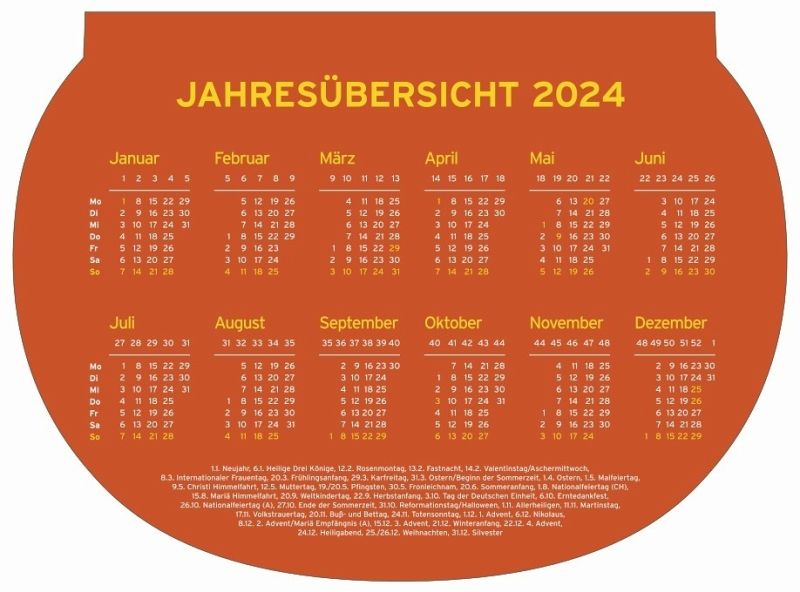 Dumme Sprüche Humorkalender 2024. Lustiger Wandkalender mit 52 witzigen