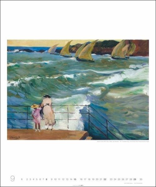 Joaquín Sorolla Kalender 2024. Kunstkalender im Großformat mit Gemälden 