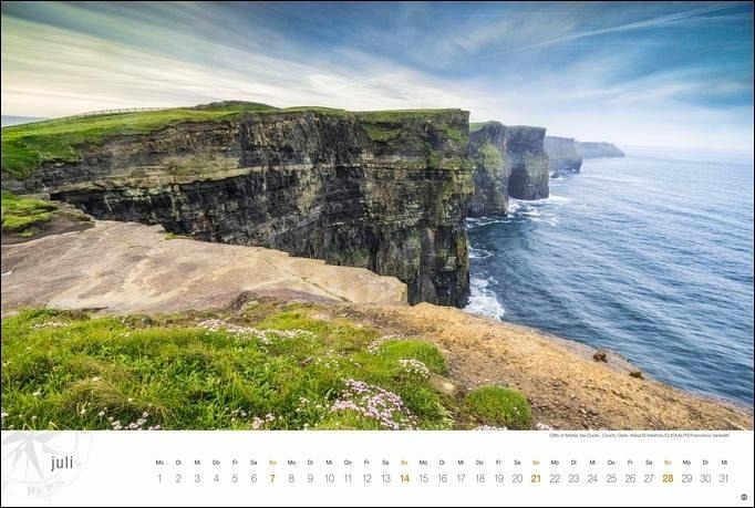 Irland Globetrotter Kalender 2024. Wandkalender XL mit Fotos der 