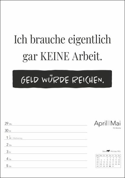 TypoSprücheKalender Wochenplaner 2024. Praktischer Terminkalender zum