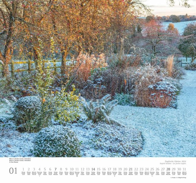 Kal. 2024 Englische Gärten Kalender portofrei bestellen