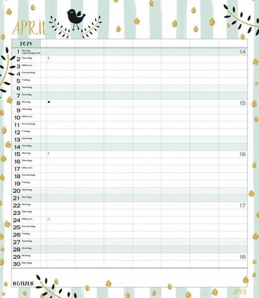 Multiplaner Time for glamour 2024 Kalender bestellen