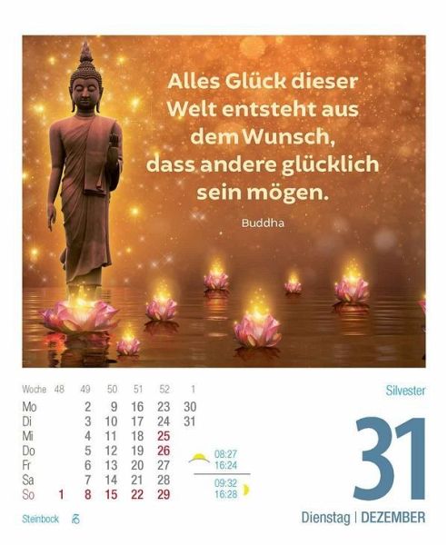 Buddhistische Weisheiten 2024 - Kalender portofrei bestellen