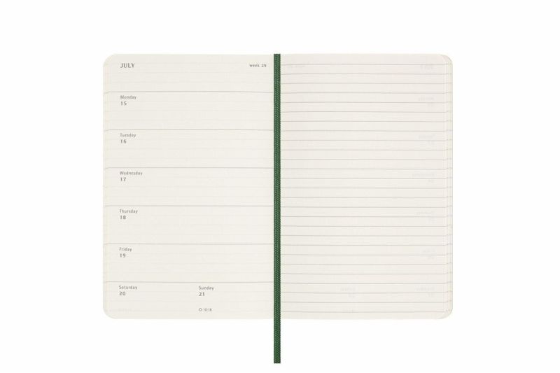 Moleskine 12 Monate Wochen Notizkalender 2024, Pocket/A6, 1 Wo = 1