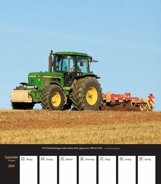 John Deere Traktoren 2024 Kalender bestellen