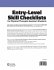 Entry Level Skill Checklists for... - Bild 2