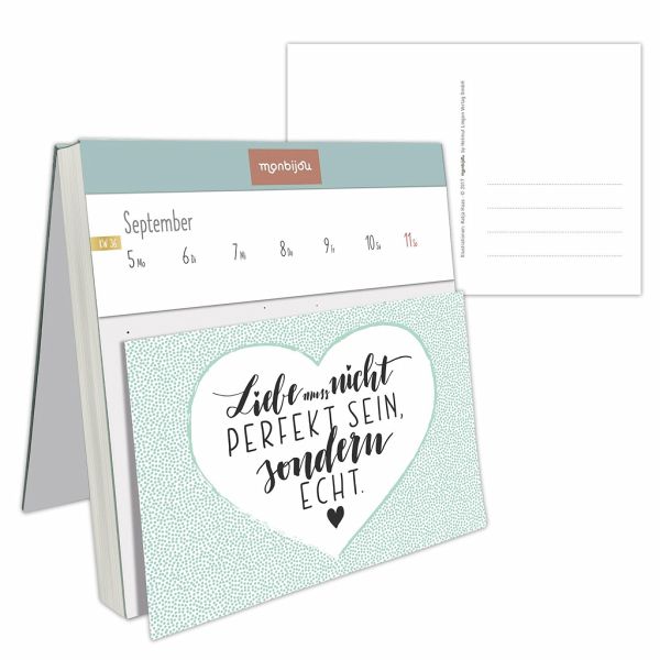 Best of Kartenglück Postkartenkalender 2024 von Katja Haas - Kalender 