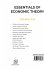 ESSENTIALS OF ECONOMIC THEORY - Bild 2