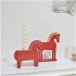 Deko Figur Holz-Pferd, rot - Bild 4