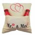 Kissen 25 x 25 cm mit Tasche, Mr. & Mrs. - Bild 3