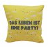 Kissen 25 x 25 cm mit Tasche, Happy... - Bild 2