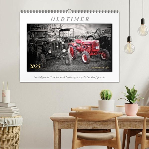 Oldtimer - nostalgische Trecker und Lastwagen (Wandkalender 2025 DIN A2 