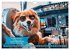 Funny charming animals as pilots (Wall... - Bild 13