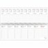 Tischquerkalender blau 2026 - 29,6x9,9... - Bild 2