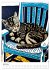 Katzen Linolschnitt - Der Kalender mit... - Bild 11