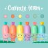 Legami Mini Textmarker Carrate Team 6er... - Bild 2